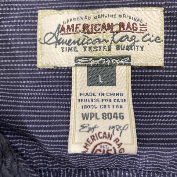 Gray PINSTRIPE Long Sleeve Black Charcoal Collared Button-Down Night Life Shirt - Picture 10 of 13